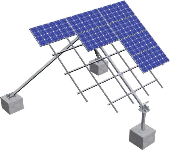 MRac Smart Tilt Single Axis Tracking Solar PV Mounting System